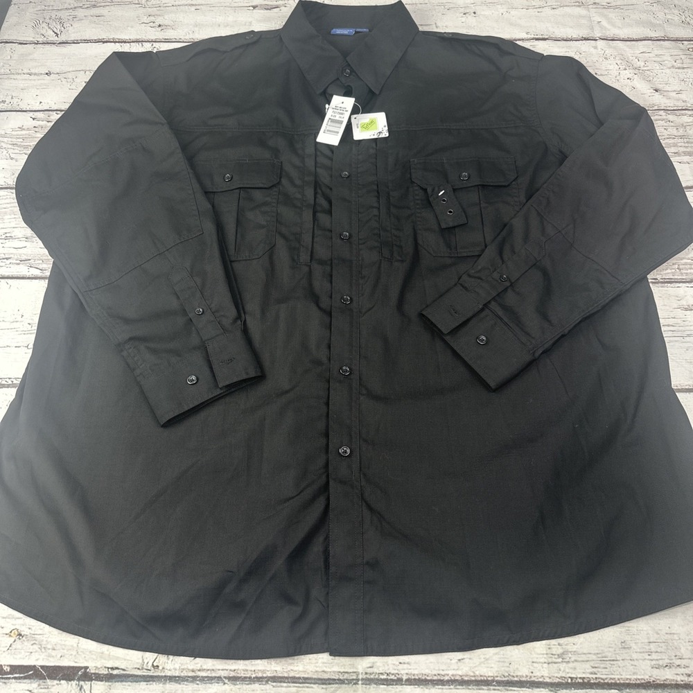 Propper® Men Tactical Shirt Long Sleeve Teflon Military Work Uniform Button Up